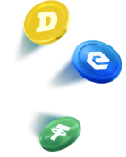 Floating Coins Right